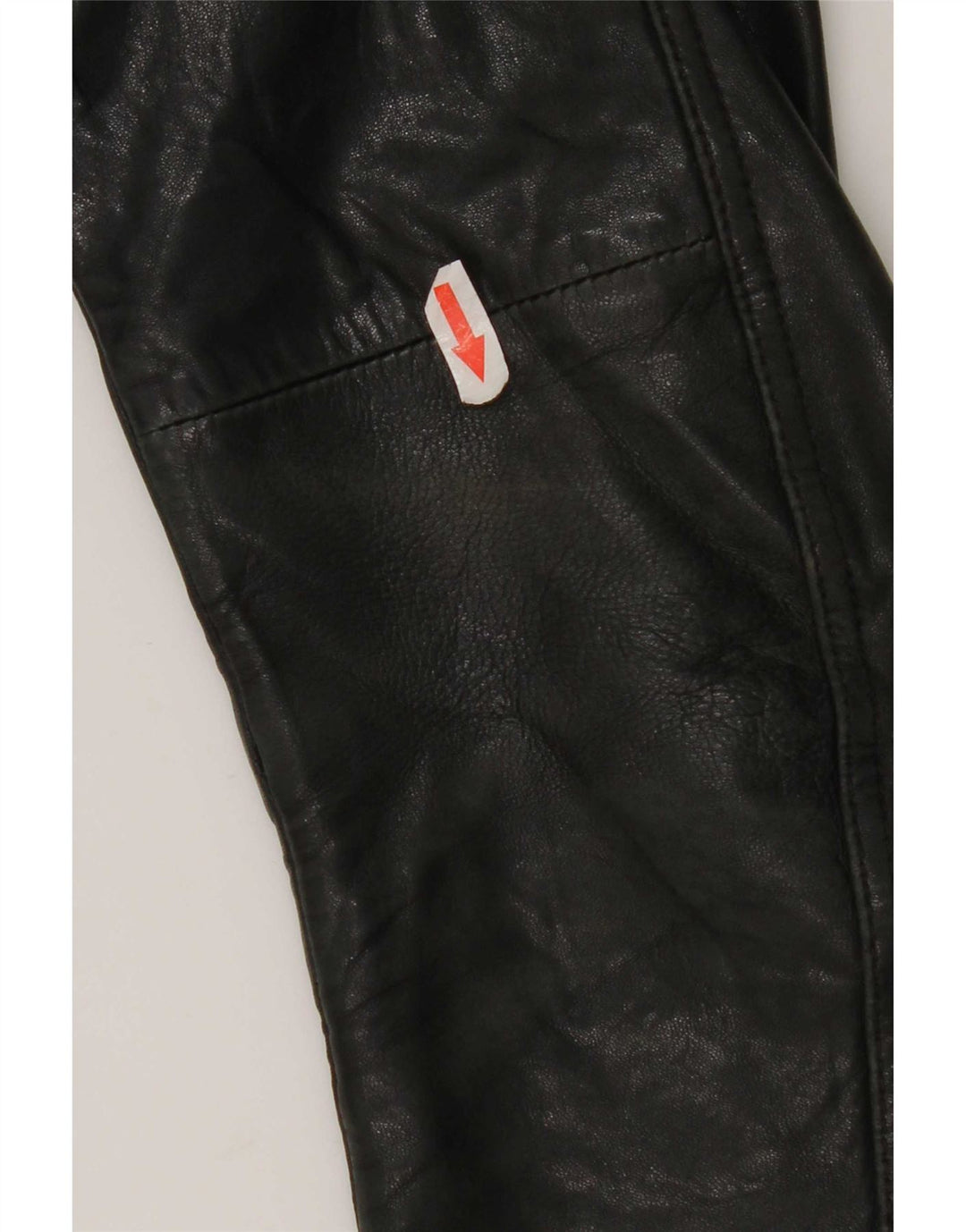 Massimo Dutti Dame Biker Læderjakke UK 10 Lille Sort