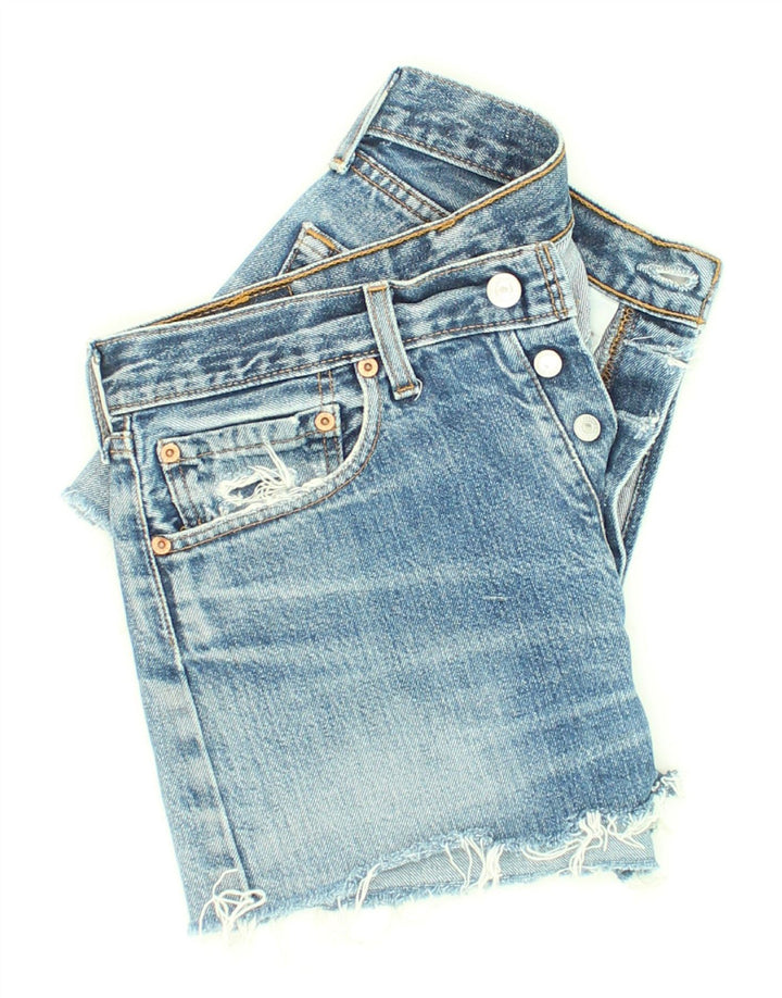 LEVI'S vintage denimshorts til kvinder W31 mellemblå bomuld