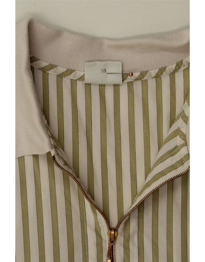 BOGNER Mens Polo Shirt UK 38 Medium Green Striped Vintage Bogner and Second-Hand Bogner from Messina Hembry 