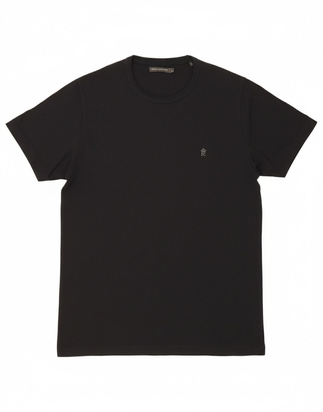 FRENCH CONNECTION Mens T-Shirt Top Large Black Cotton