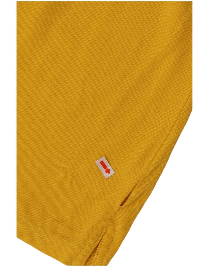 COVERI Mens Polo Shirt 3XL Yellow Cotton