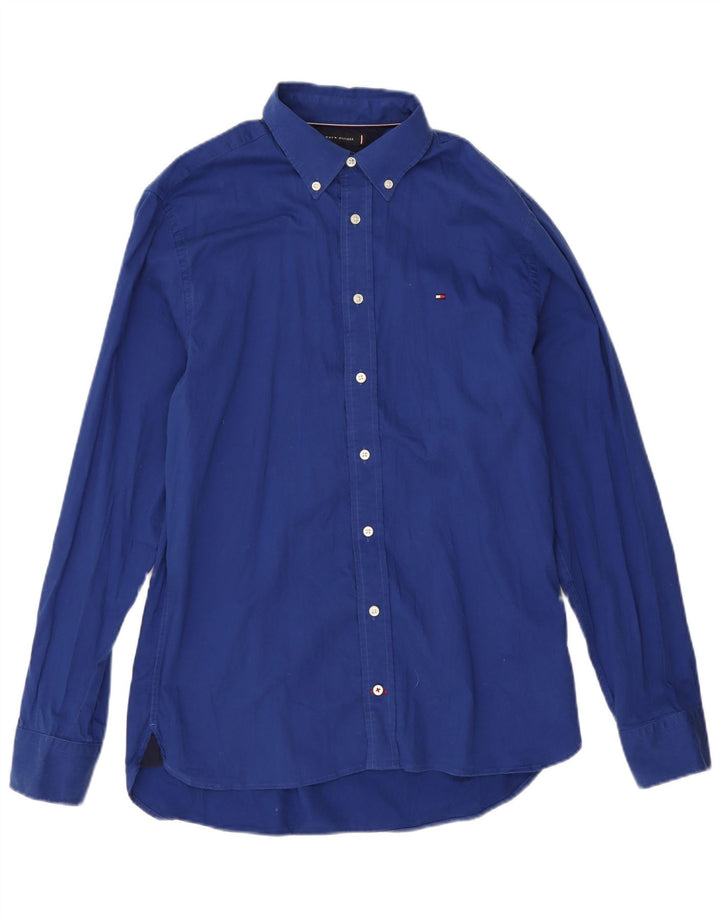 Tommy Hilfiger Herreskjorte Medium Blå Bomuld