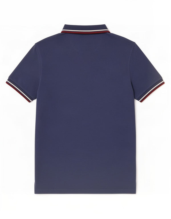 Fred Perry Herre poloshirt Medium marineblå stribet bomuld
