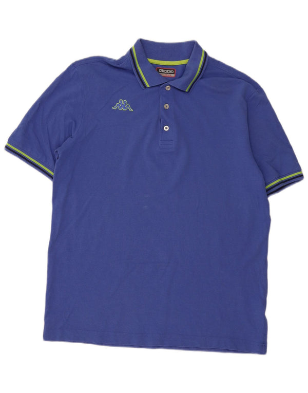 Kappa herre poloshirt XL blå bomuld