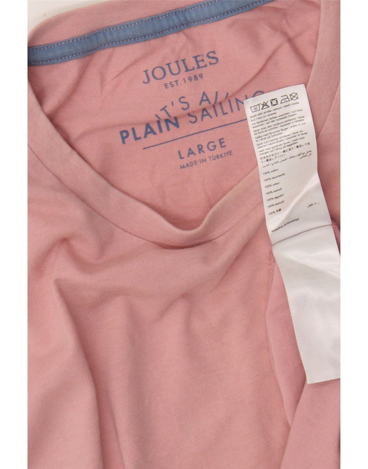 JOULES Herre T-Shirt Top Stor Pink Bomuld