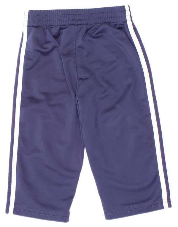 Adidas Baby Boys træningsdragt bukser 9-12 måneder marineblå polyester