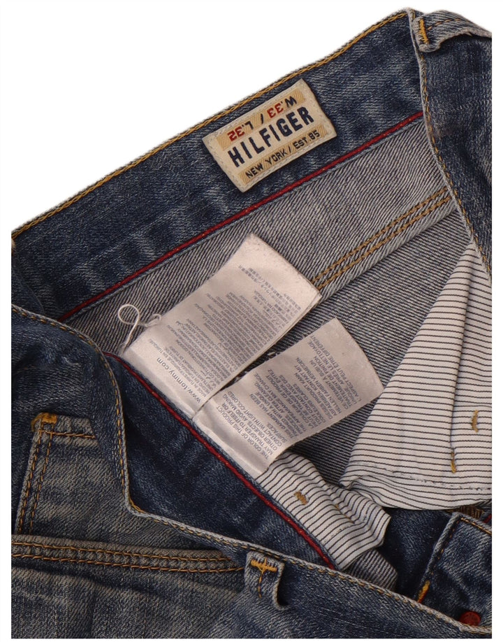 Tommy Hilfiger Herre Straight Jeans W33 L32 Blå Bomuld
