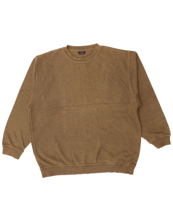 DANIEL HECHTER Herre Sweatshirt Jumper 2XL Khaki Bomuld
