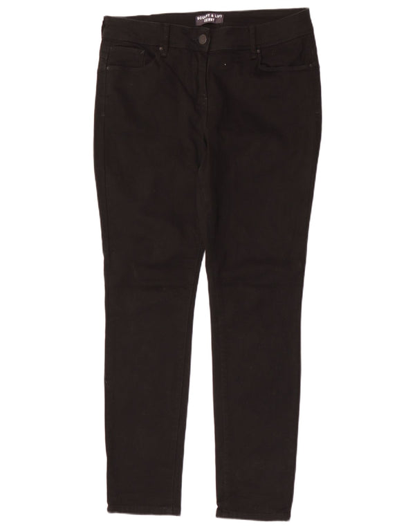 Marks & Spencer Dame Sculpt Lift Casual Bukser UK 14 Medium W30 L29 Bla