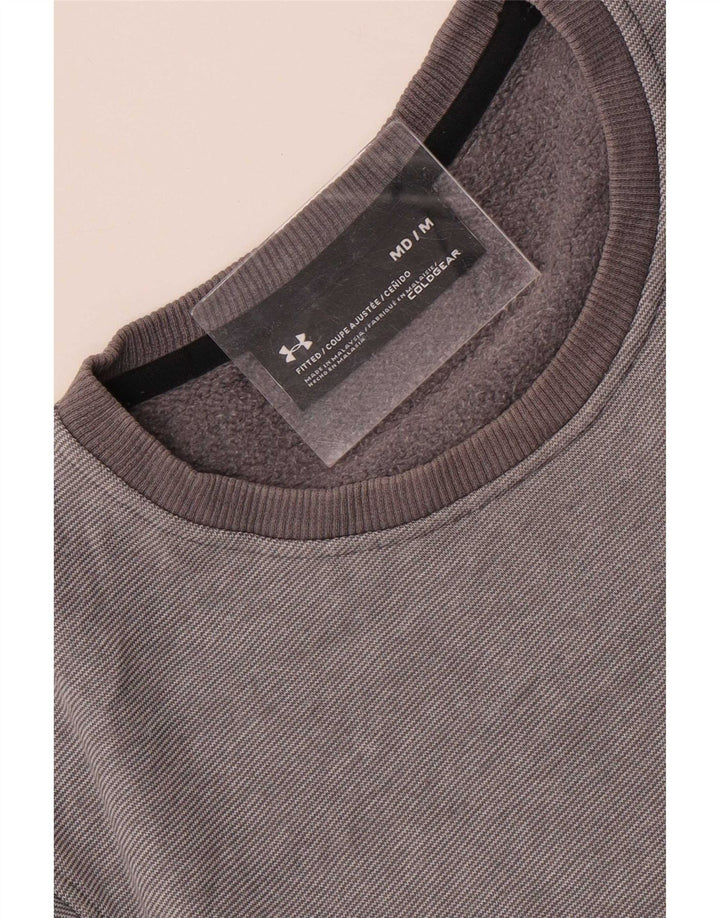 Under Armour Herre Sweatshirt Jumper Medium Grey Pinstripe