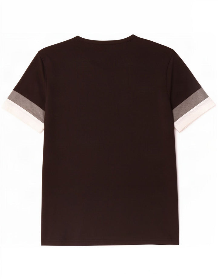 Puma Herre Grafisk T-Shirt Top Stor Sort Colourblock