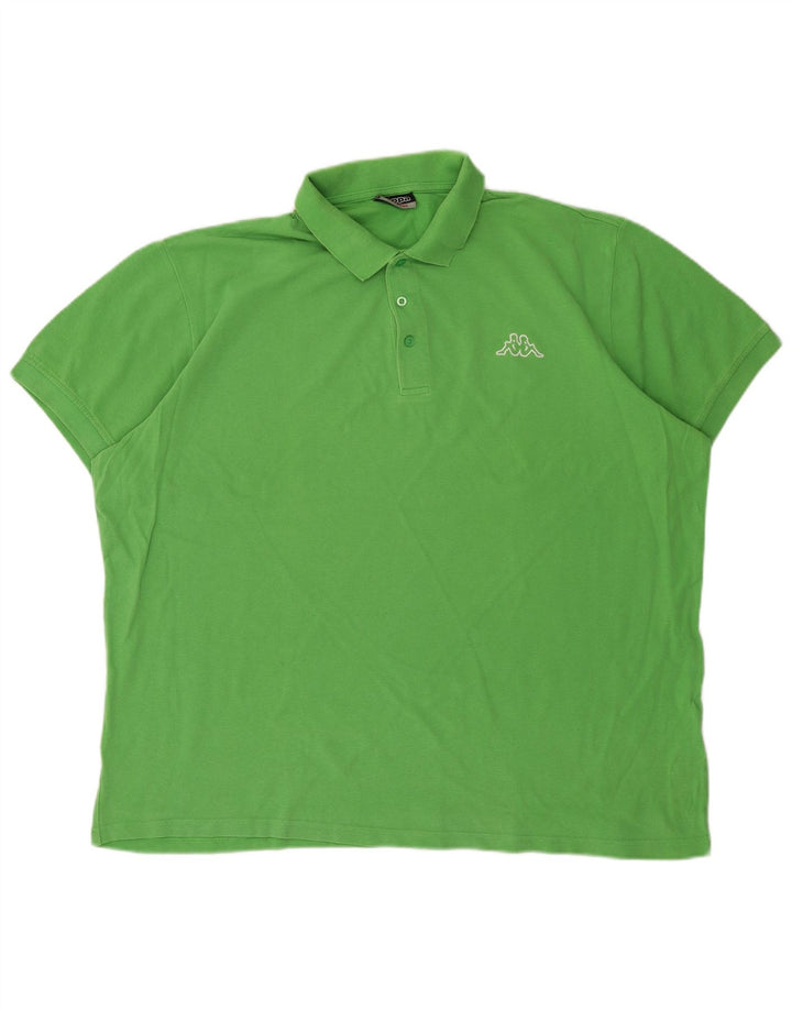 KAPPA Poloskjorte til mænd 2XL Grøn Bomuld