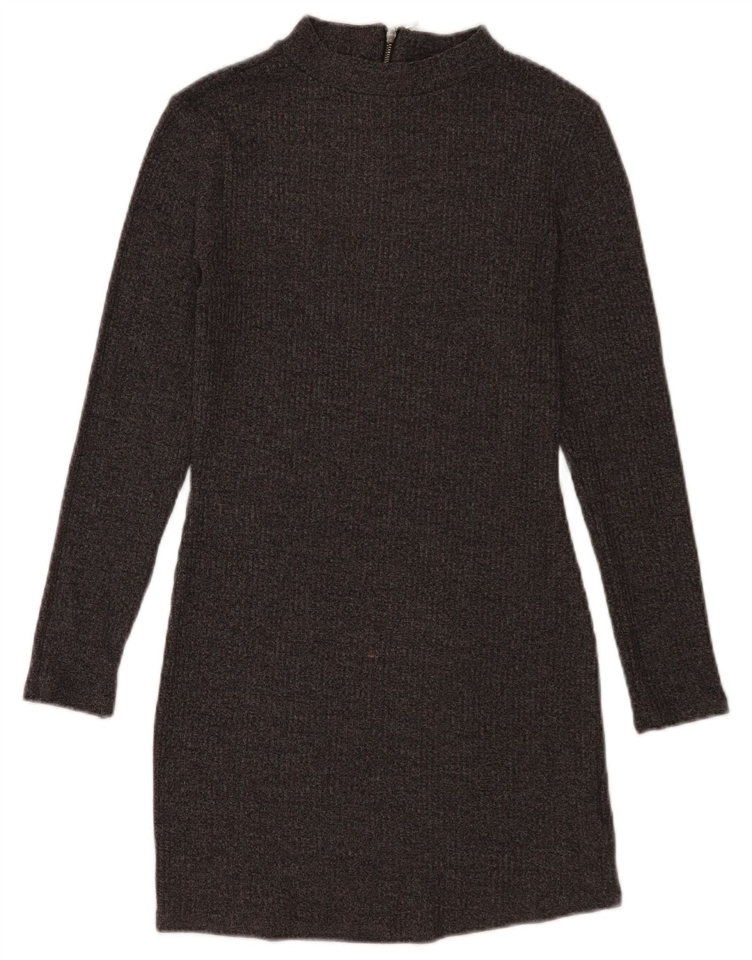 Marks & Spencer Dame Langærmet Jumper Kjole UK 12 Medium Grå Flecked