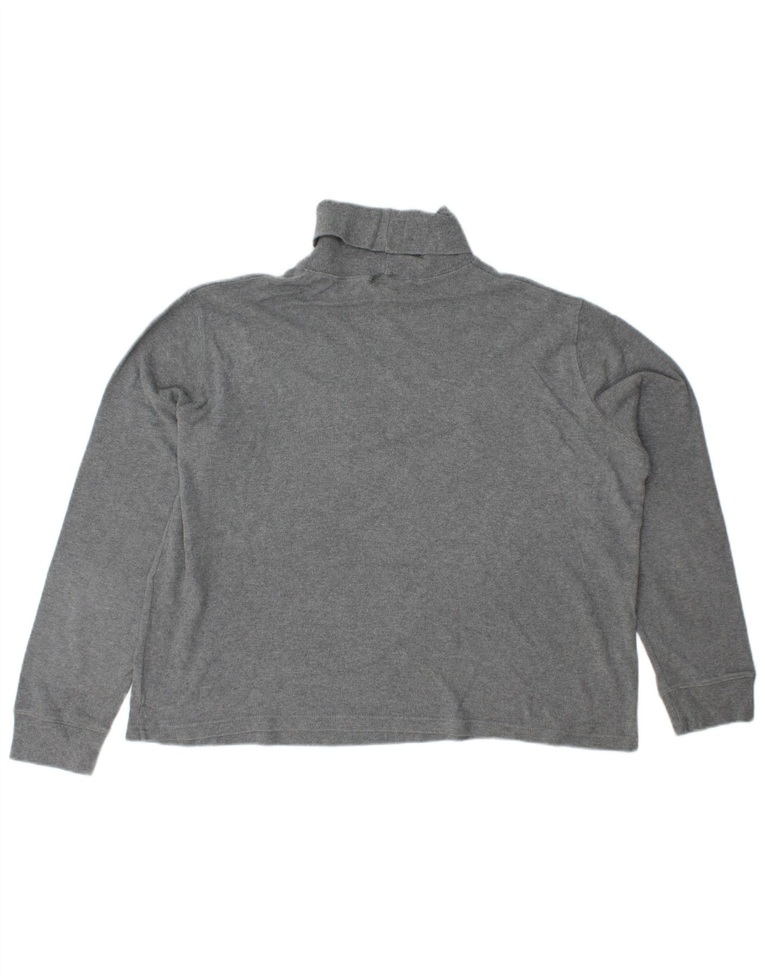 RALPH LAUREN Dame Rullehals sweater UK 18 XL Grå Bomuld