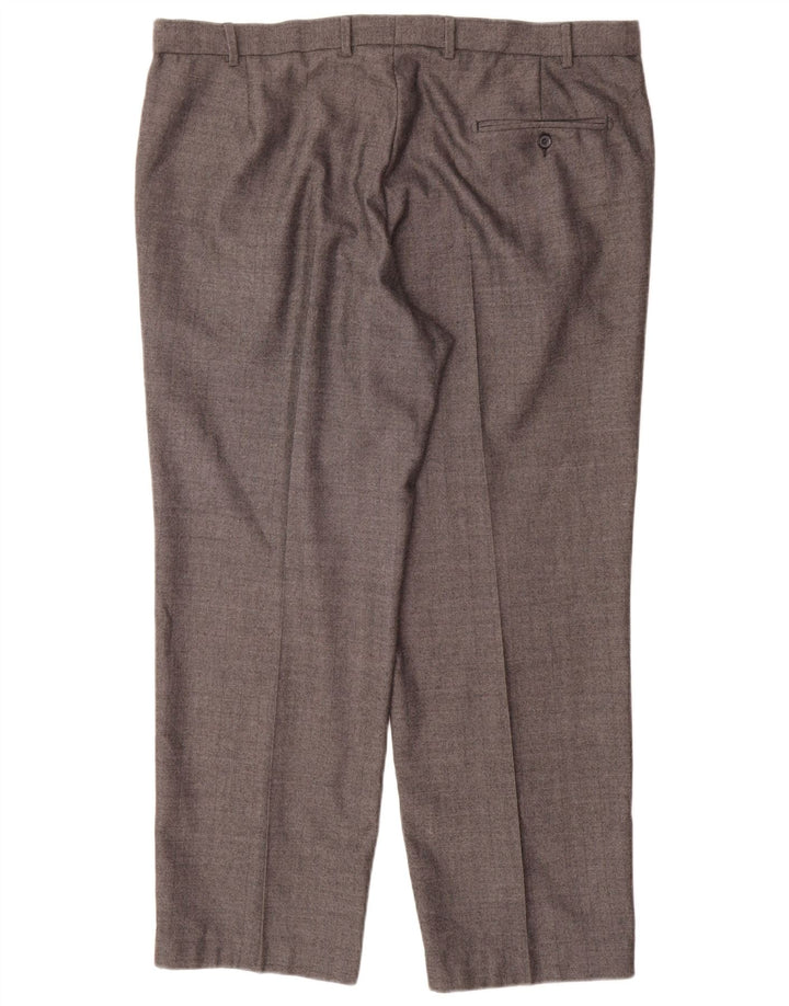 Marks & Spencer Herre Lige Regular Fit Suit Bukser W40 L29 Grå Uld