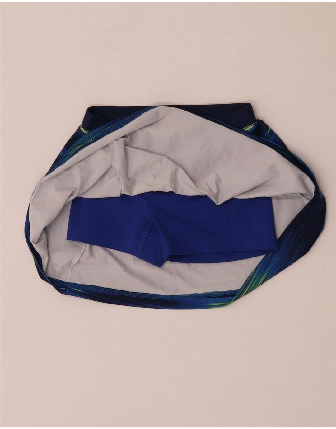 Adidas Girls Climalite Skort 7-8 År Marineblå Stribet Polyester