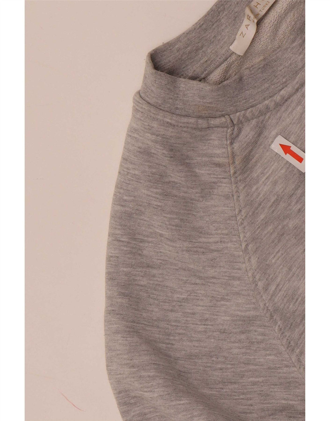 Zara Dame Oversized Sweatshirt Jumper UK 14 Medium Grey Bomuld