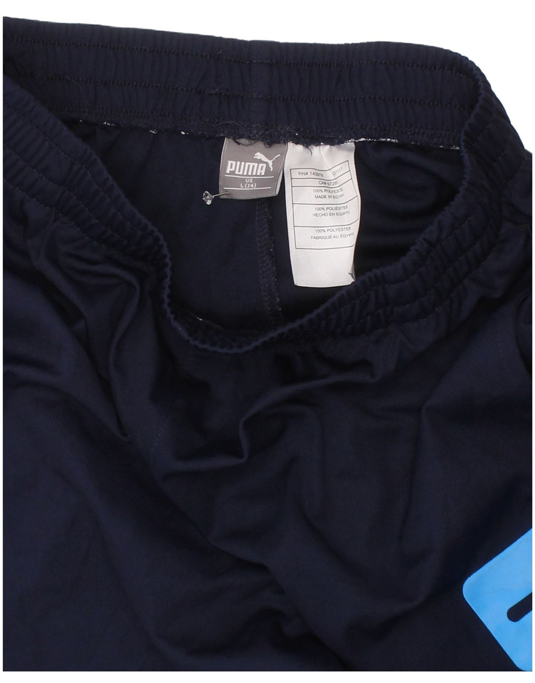 Puma drenge grafiske sportsshorts 13-14 år store marineblå polyester