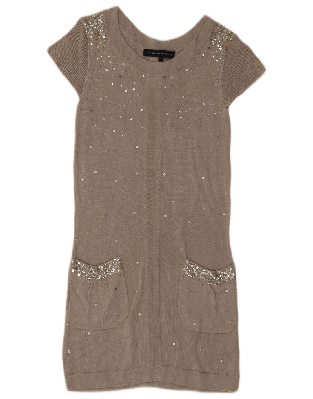 French Connection Womens Shift Dress UK 8 Small Grå