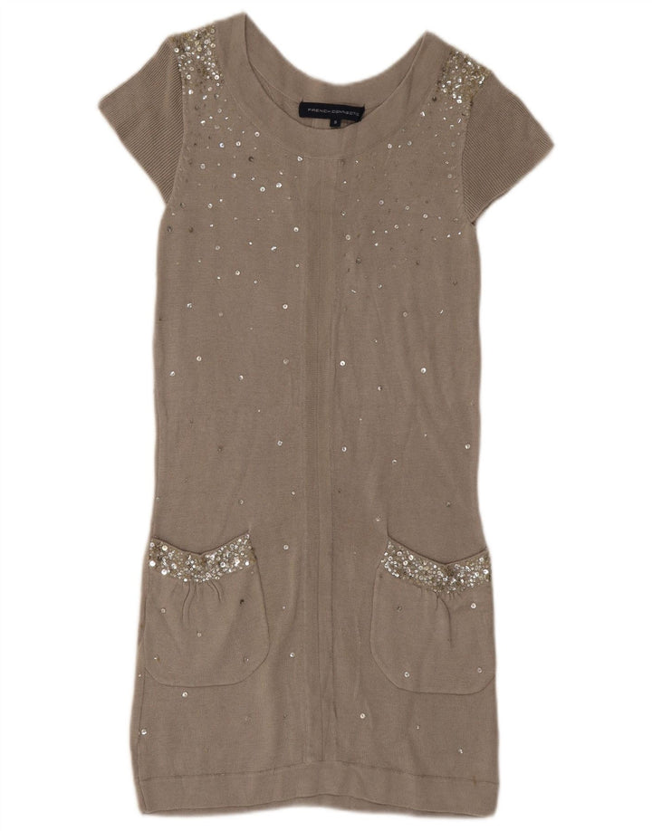 French Connection Womens Shift Dress UK 8 Small Grå