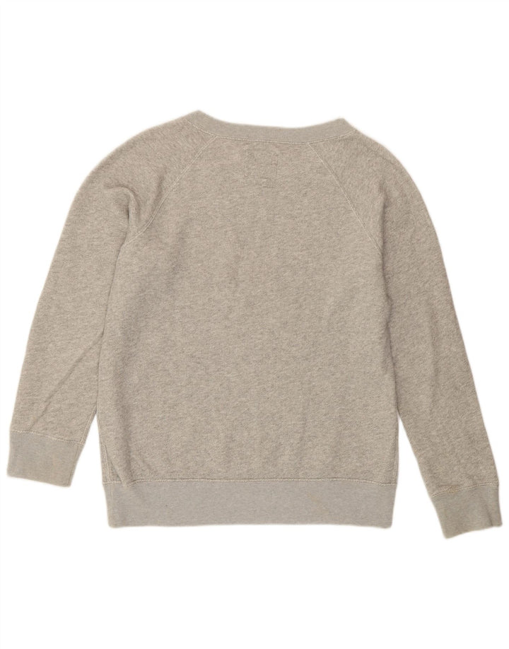 Jack Wills Dame Oversized Sweatshirt Jumper UK 10 Small Grey Flecked