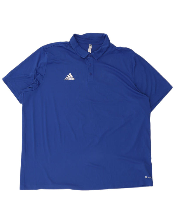 Adidas Mens Aeroready Polo Shirt 3XL Blue Polyester