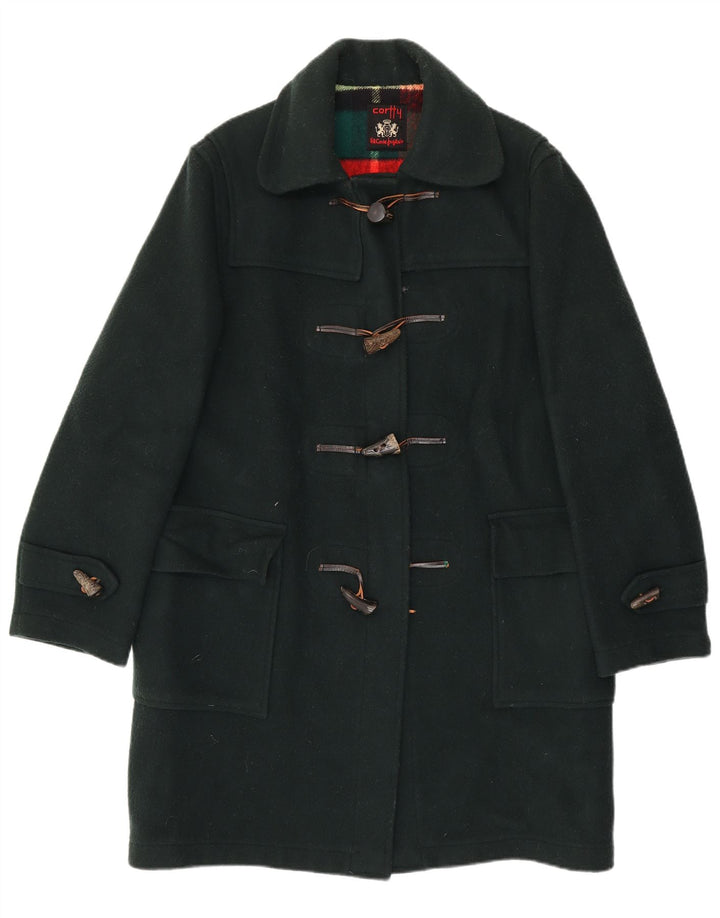 VINTAGE Dame Duffle Coat UK 18 XL Grøn