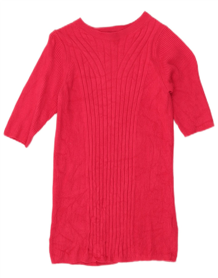 Marks & Spencer Dame Boat Neck Jumper Sweater UK 8 Small Pink