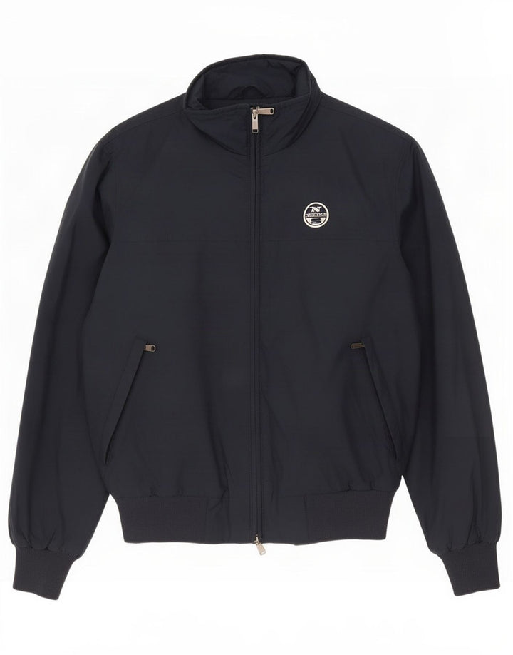 North Sails Herre Bomber Jacket UK 38 Medium Navy Blue Polyamid