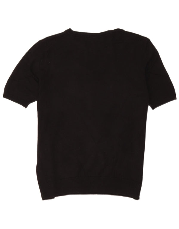 Marks & Spencer Damebluse Top UK 10 Small Black Viscose