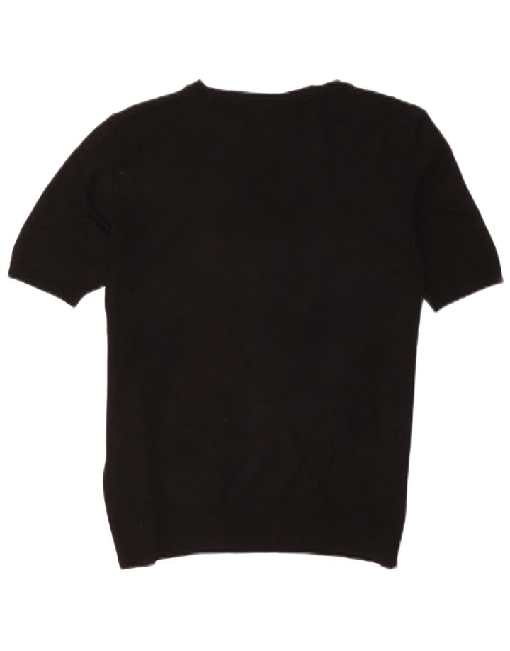Marks & Spencer Damebluse Top UK 10 Small Black Viscose