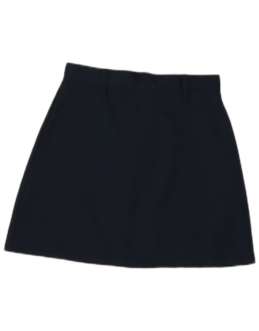 PLEASE Womens A-Line Skirt Medium W28 Navy Blue Polyester