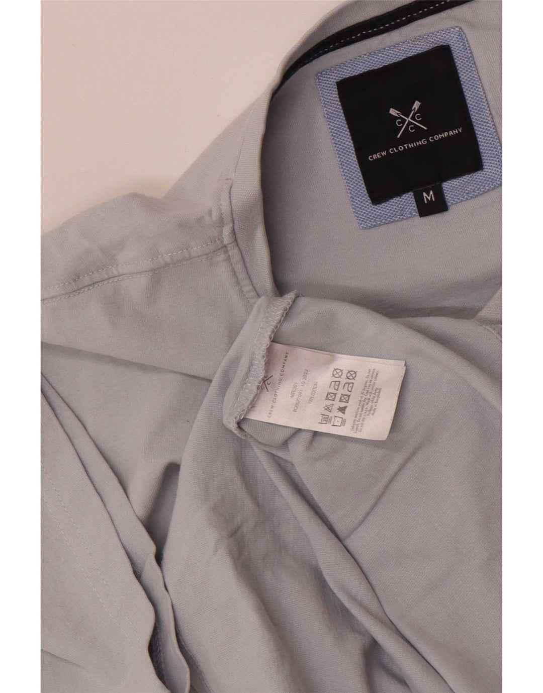 Crew Clothing Herre T-Shirt Top Medium Blue Bomuld