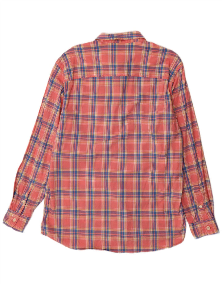 Lee Herre flannelskjorte stor pink ternet bomuld