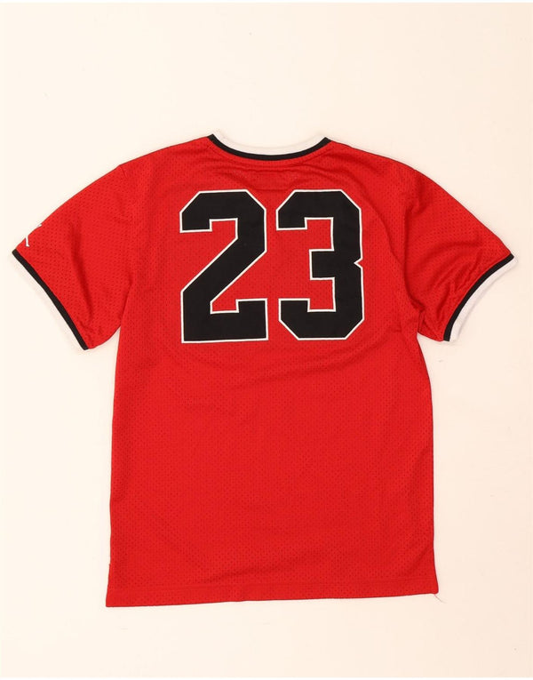 Jordan Boys Grafisk T-Shirt Top 12-13 År Stor Rød