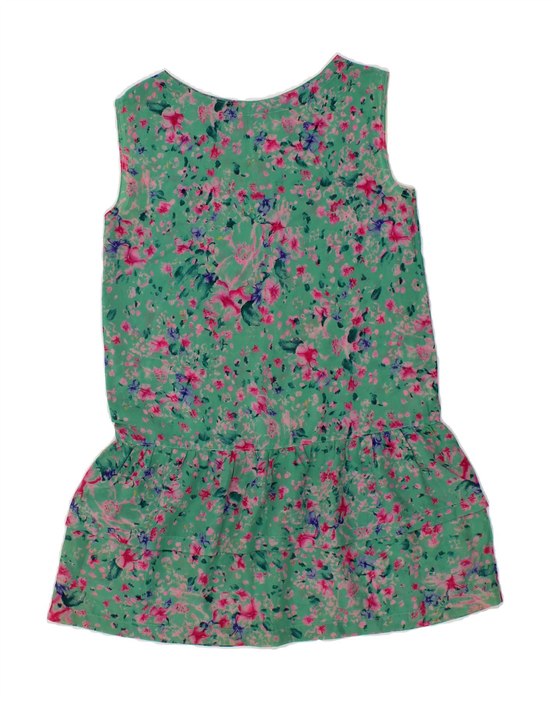 VINTAGE Womens 2 Piece Set UK 12 Medium Green Floral Vintage Vintage and Second-Hand Vintage from Messina Hembry 