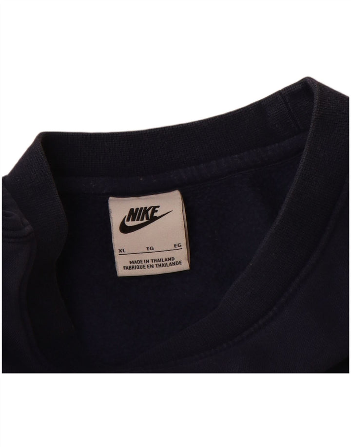 Nike sweatshirt til mænd XL marineblå bomuld