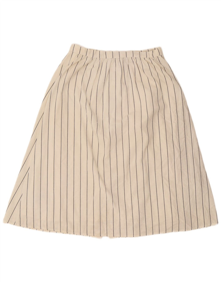 Oasis A-line nederdel til kvinder UK 12 Medium W28 Hvidstribet