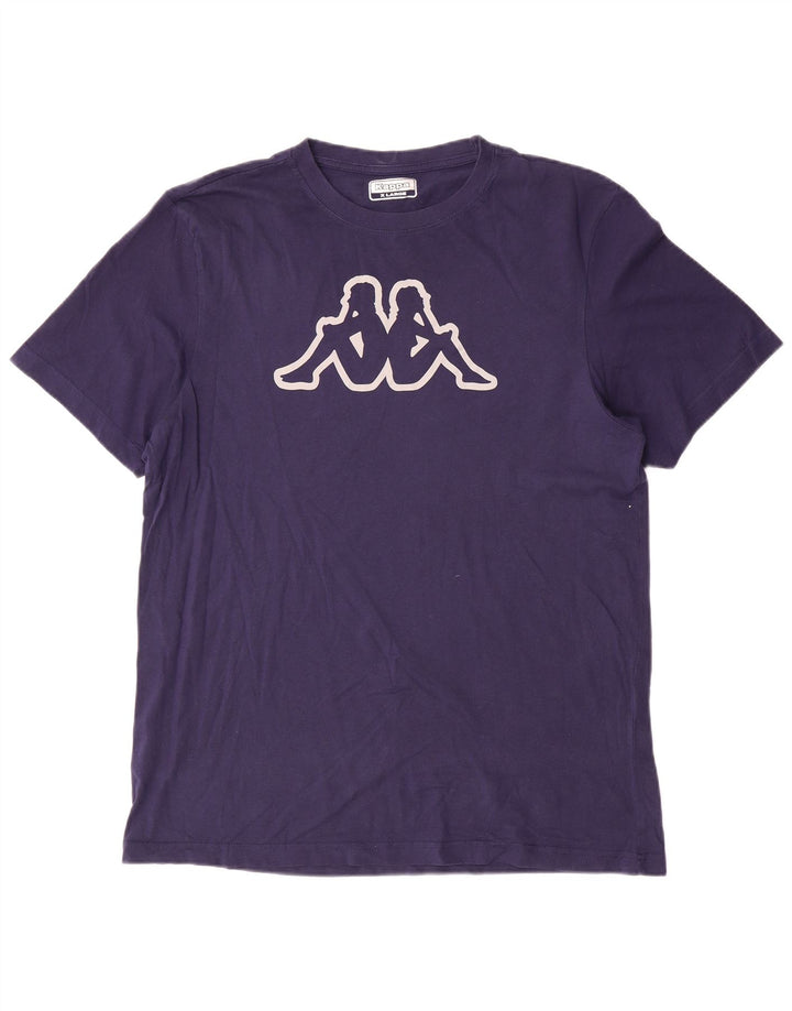 Kappa Herre grafisk T-shirt Top XL Marineblå
