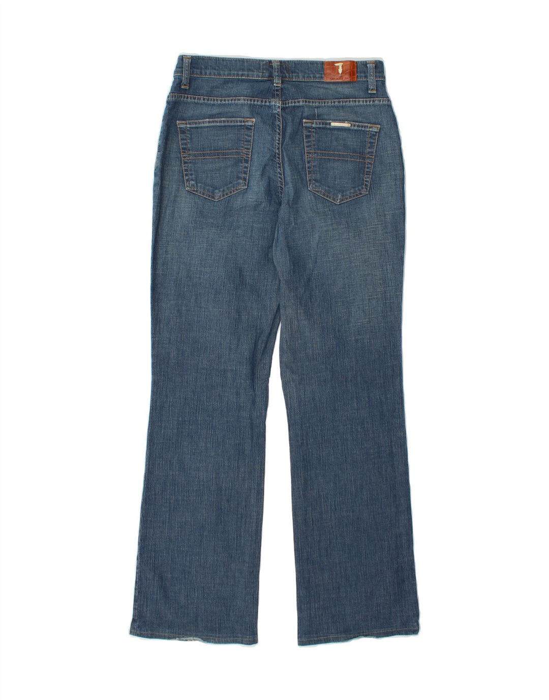 TRUSSARDI Womens Bootcut Jeans W27 L30  Blue Cotton Vintage Trussardi and Second-Hand Trussardi from Messina Hembry 