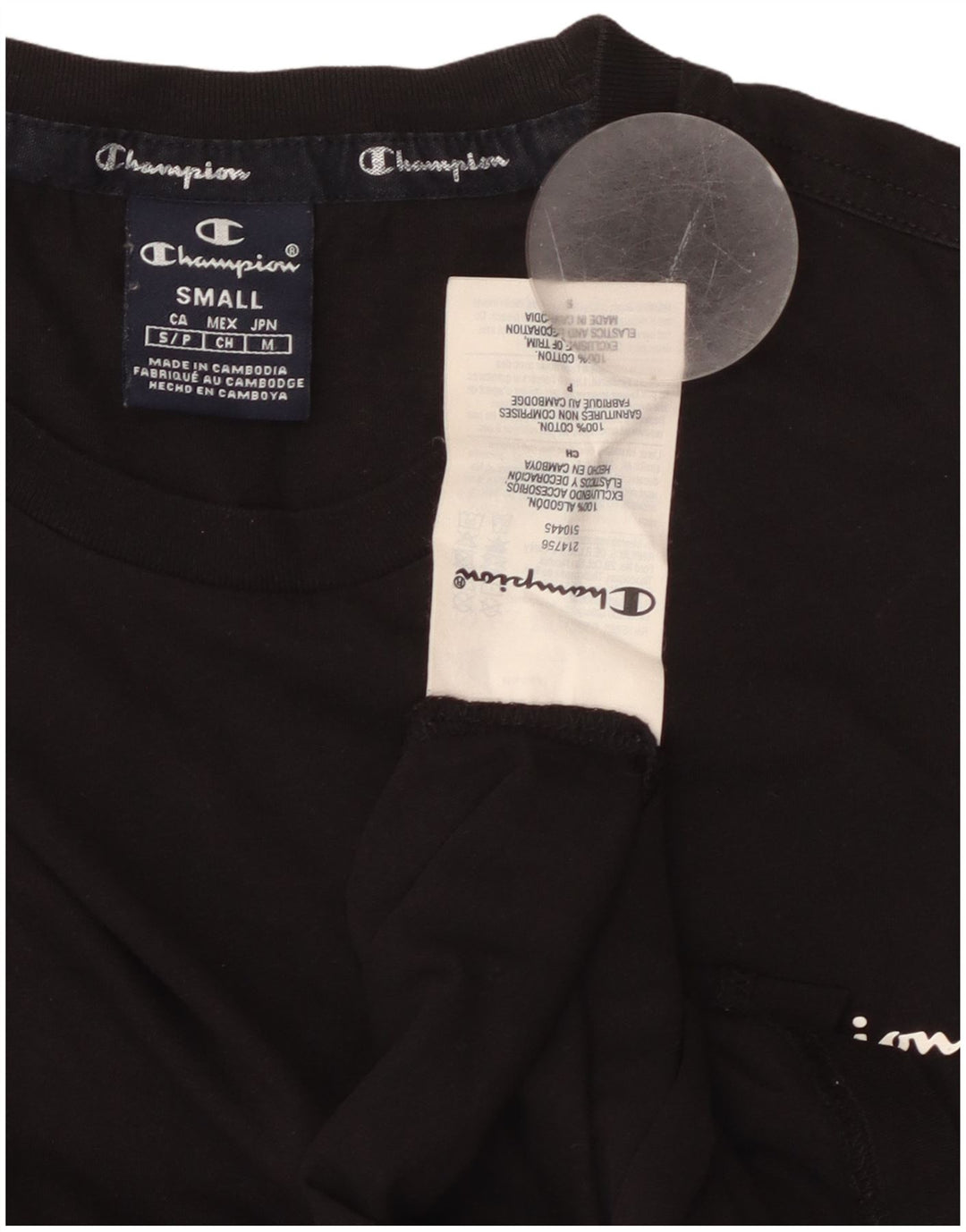 CHAMPION Herre top Langærmet lille sort bomuld