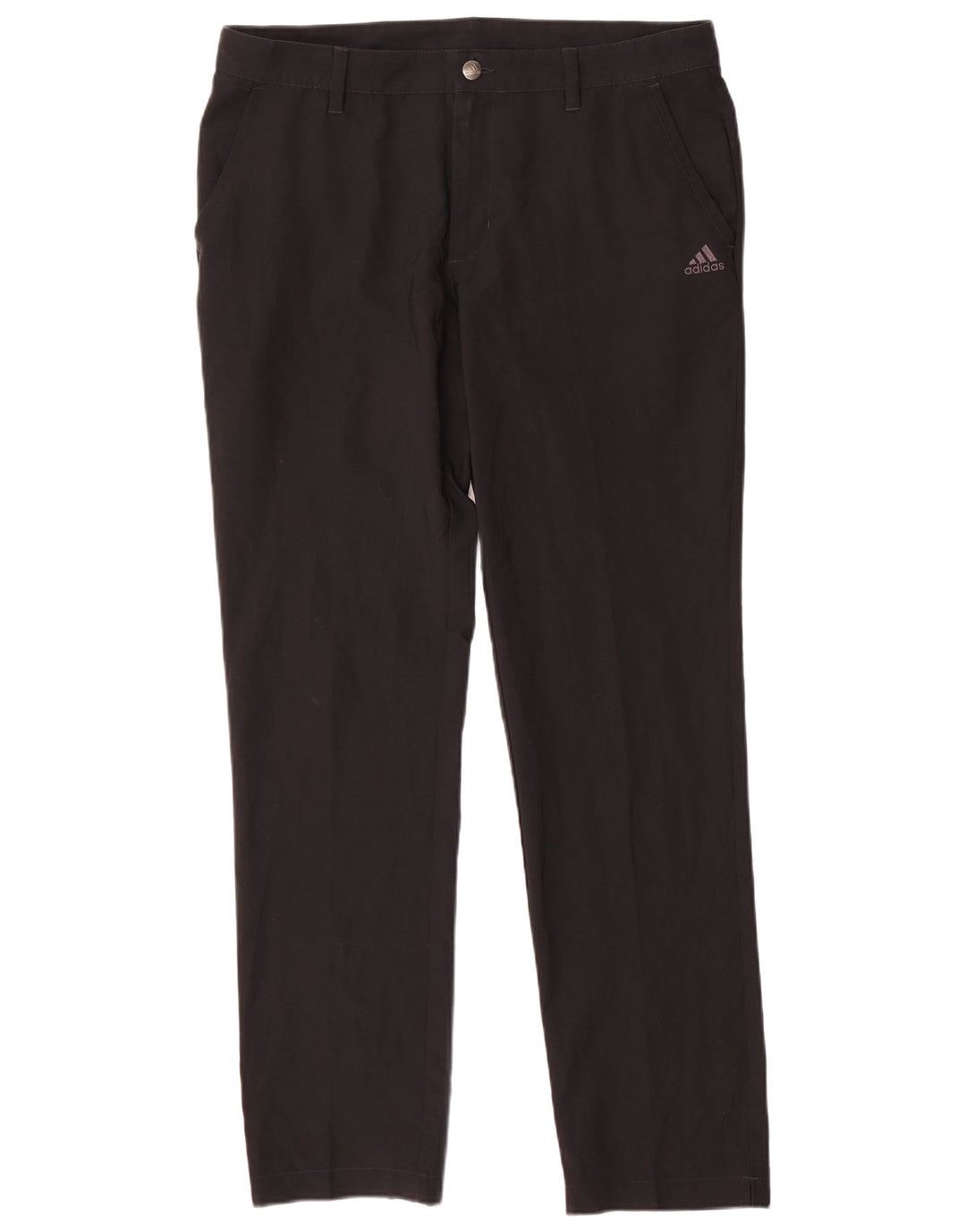 Adidas Herre Slim Chino Bukser W34 L32 Sort Polyester