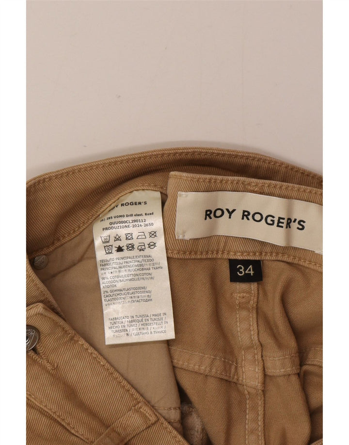 Roy Rogers Straight Jeans til mænd W34 L32 brun bomuld