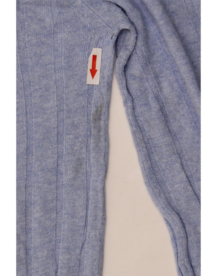 Marks & Spencer Dame V-hals sweater UK 10 Small Blue