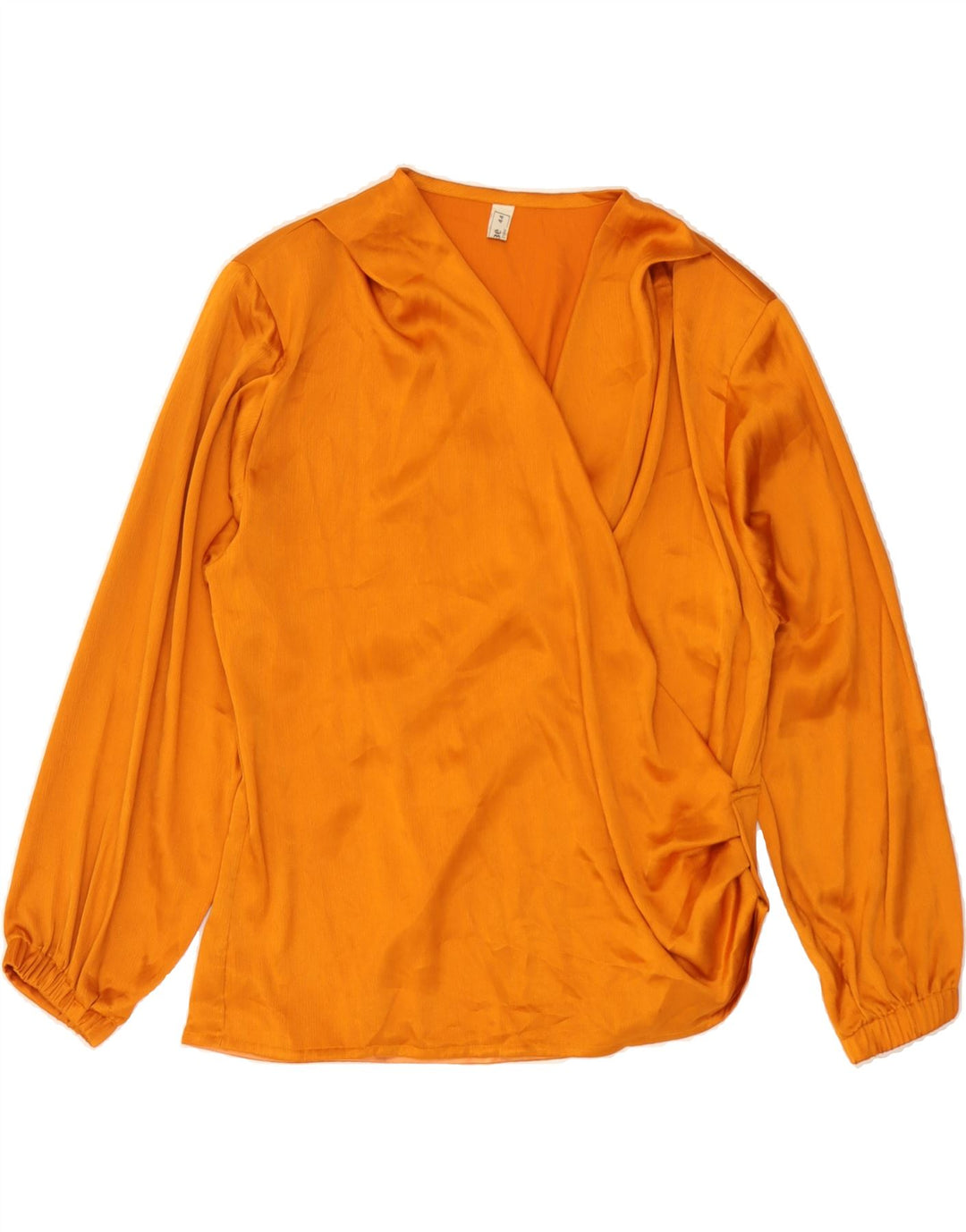 VINTAGE Womens Long Sleeve IT 44 Medium Orange Polyester Vintage Vintage and Second-Hand Vintage from Messina Hembry 