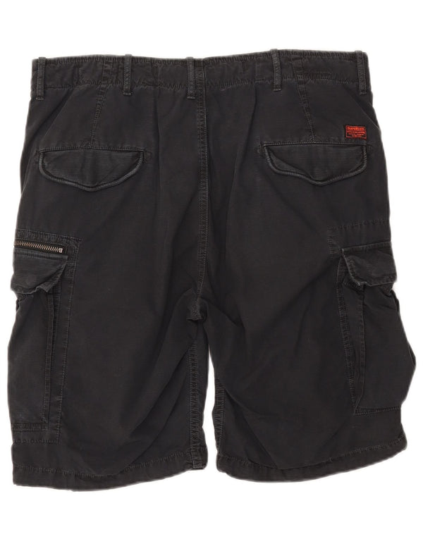 Superdry Cargo Shorts til mænd W34 Large Black Bomuld