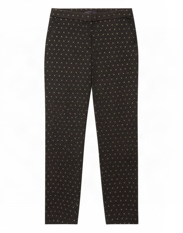 Marks & Spencer Chinobukser til kvinder UK 12 Medium W32 L28 Sort Geometrisk