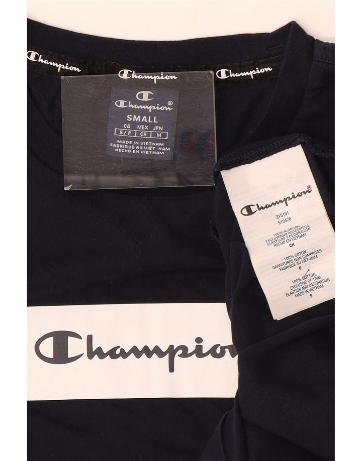 Champion Herre grafisk T-shirt top lille marineblå bomuld