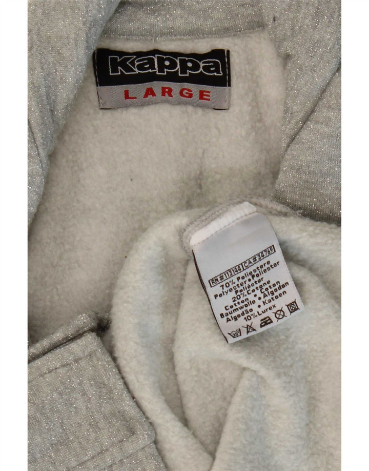 Kappa træningsdragt topjakke til kvinder UK 14 Stor grå polyester