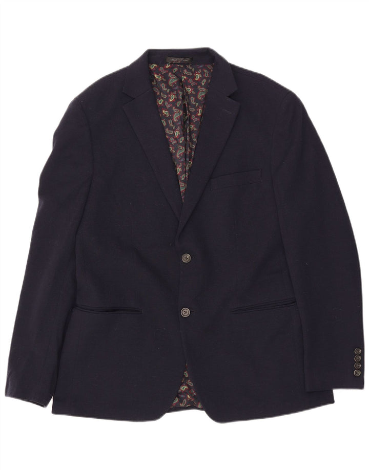 Chaps Herre 2-knaps blazerjakke UK 42 XL Marineblå Polyester